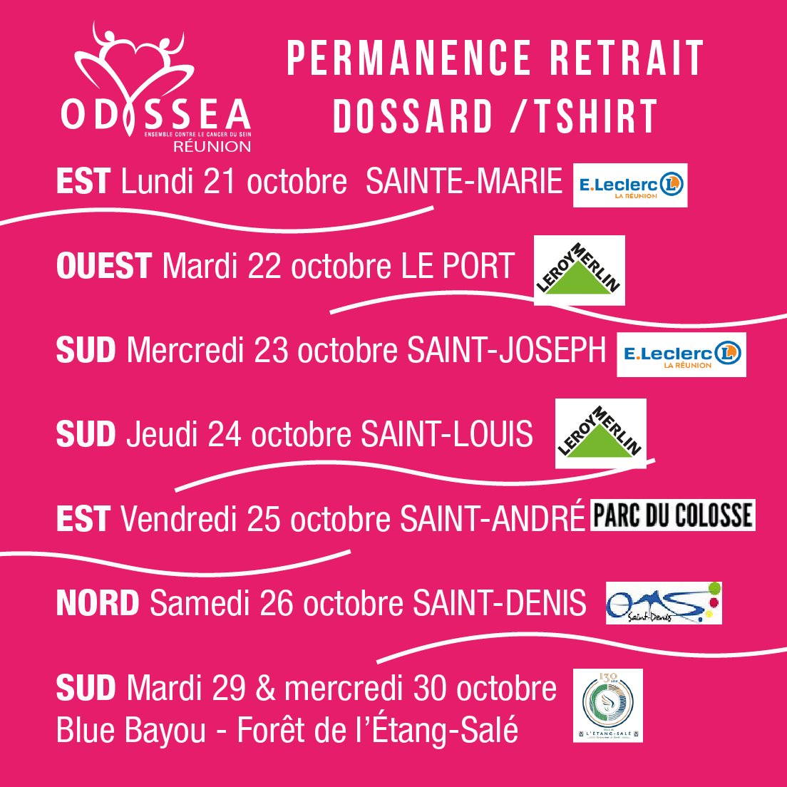 Run Odysséa (@runodyssea) on Twitter photo 🌹Permanences Retrait dossards/tee-shirt Odysséa Réunion 🌹 Run Odysséa chez Leroy Merlin Le Port <a href="/leroymerlinfr/">Leroy Merlin</a>
🔥inscriptions possibles dans la limite des places dispo
⚠Aucune inscription aucun retrait dossard/teeshirt possible sur l'évènement #OdysseaRéunion 🌹Permanences Retrait dossards/tee-shirt Odysséa Réunion 🌹 Run Odysséa chez Leroy Merlin Le Port <a href="/leroymerlinfr/">Leroy Merlin</a>
🔥inscriptions possibles dans la limite des places dispo
⚠Aucune inscription aucun retrait dossard/teeshirt possible sur l'évènement #OdysseaRéunion