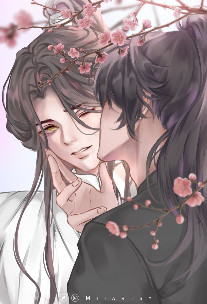 "海棠开一场犹见我吻过你脸庞"

#2ha #erha #ranwan #二哈 #二哈和他的白猫师尊 #燃晚 #Chuwanning #MoRan