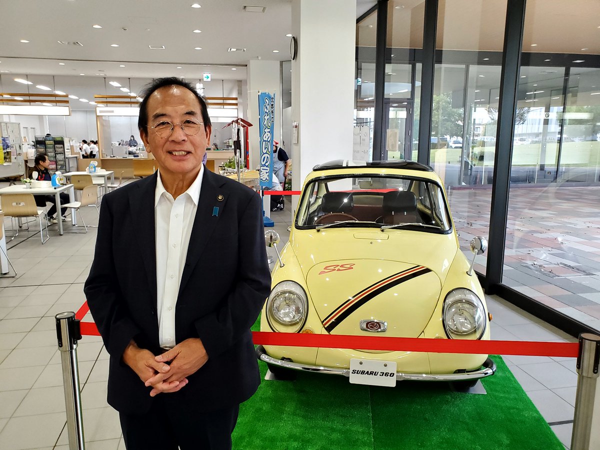 SUBARU北本工場の再稼働を記念して、貴重な「スバル360 ヤングSS」を