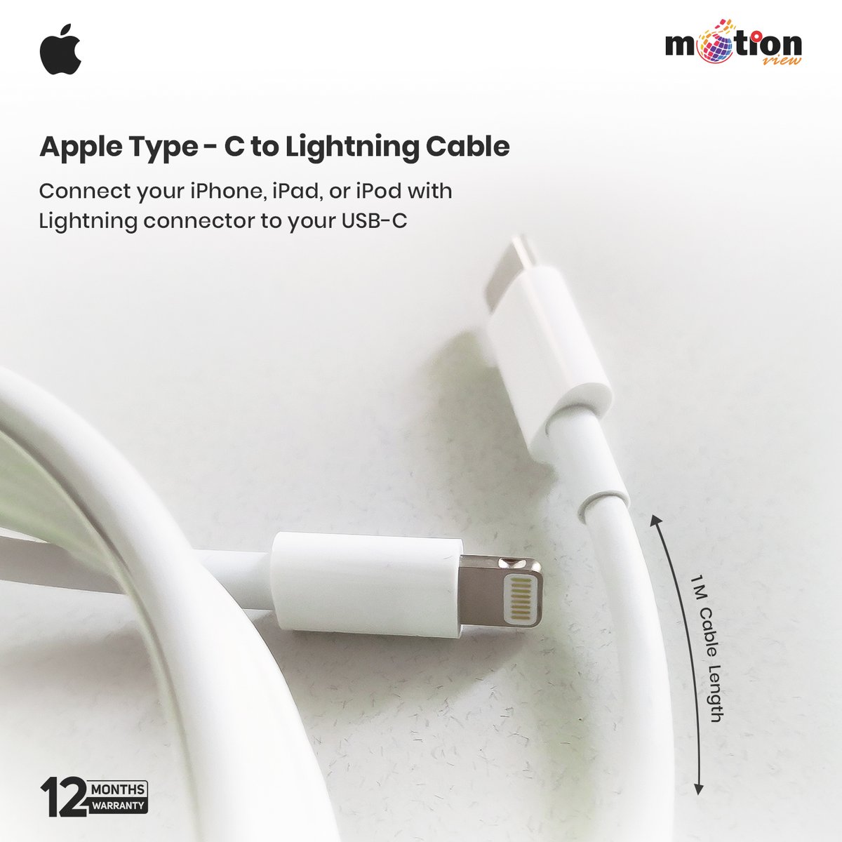 MotionViewBD's tweet image. Safely and reliably charge your iPhone, iPad, or other Apple devices⚡🔌
#MotionView #AppleCable #FastCharging #LightningCable #USBCtoLightning