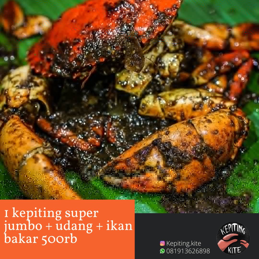 Paket kepiting super jumbo + udang + ikan bakar 500rb.

Pengiriman rabu-minggu
