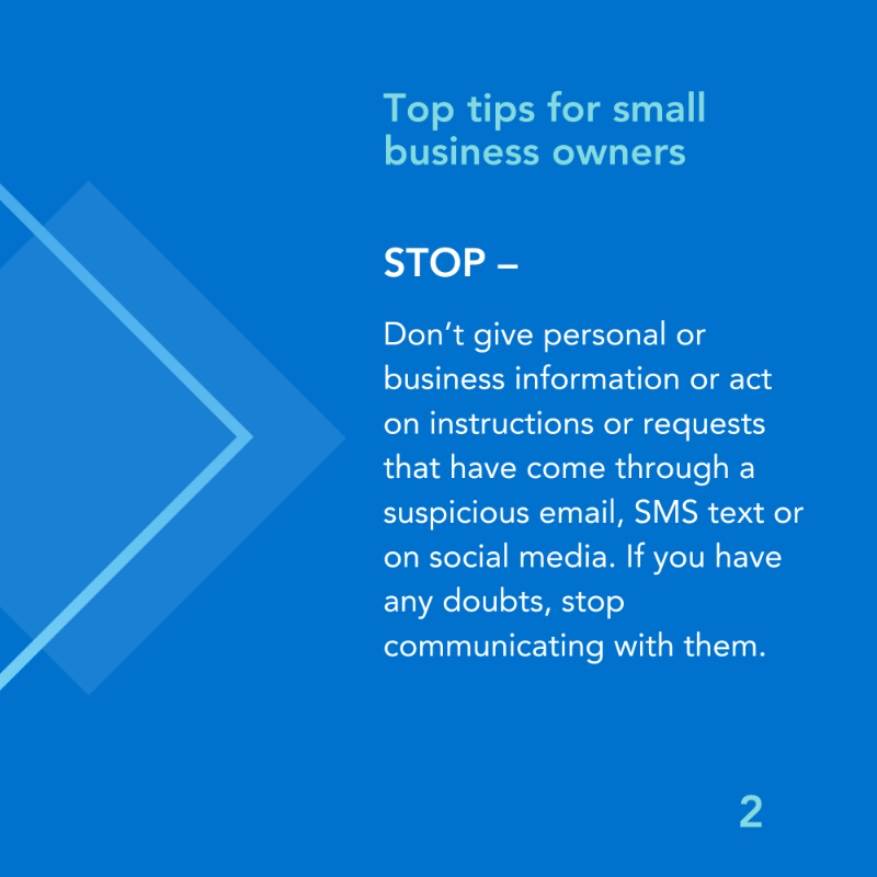 asicmedia's tweet photo. ASIC is urging small businesses to be on high alert as false billing, investment and remote access scams cause significant financial losses https://t.co/xo8g9yPh7X