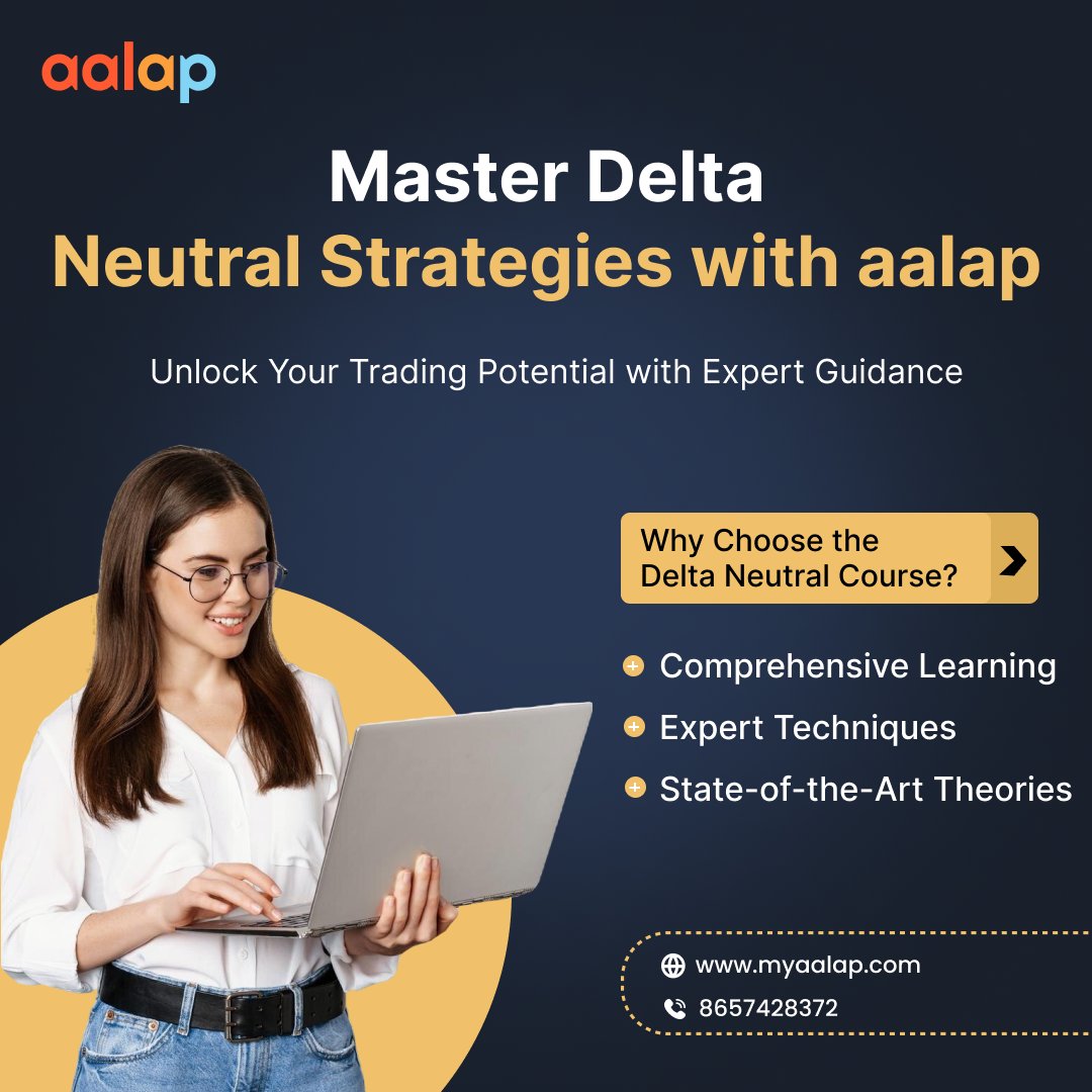 AALAP59338705's tweet image. Why settle for average when you can master Delta Neutral Strategies with AALAP? Comprehensive learning, expert techniques, and state-of-the-art theories await you! 🎯📚
📞 - 8657428372
📍 - 304, ITC, Majura Gate crossing, Ring road, Surat - 395001.
#aalap #TradingClasses