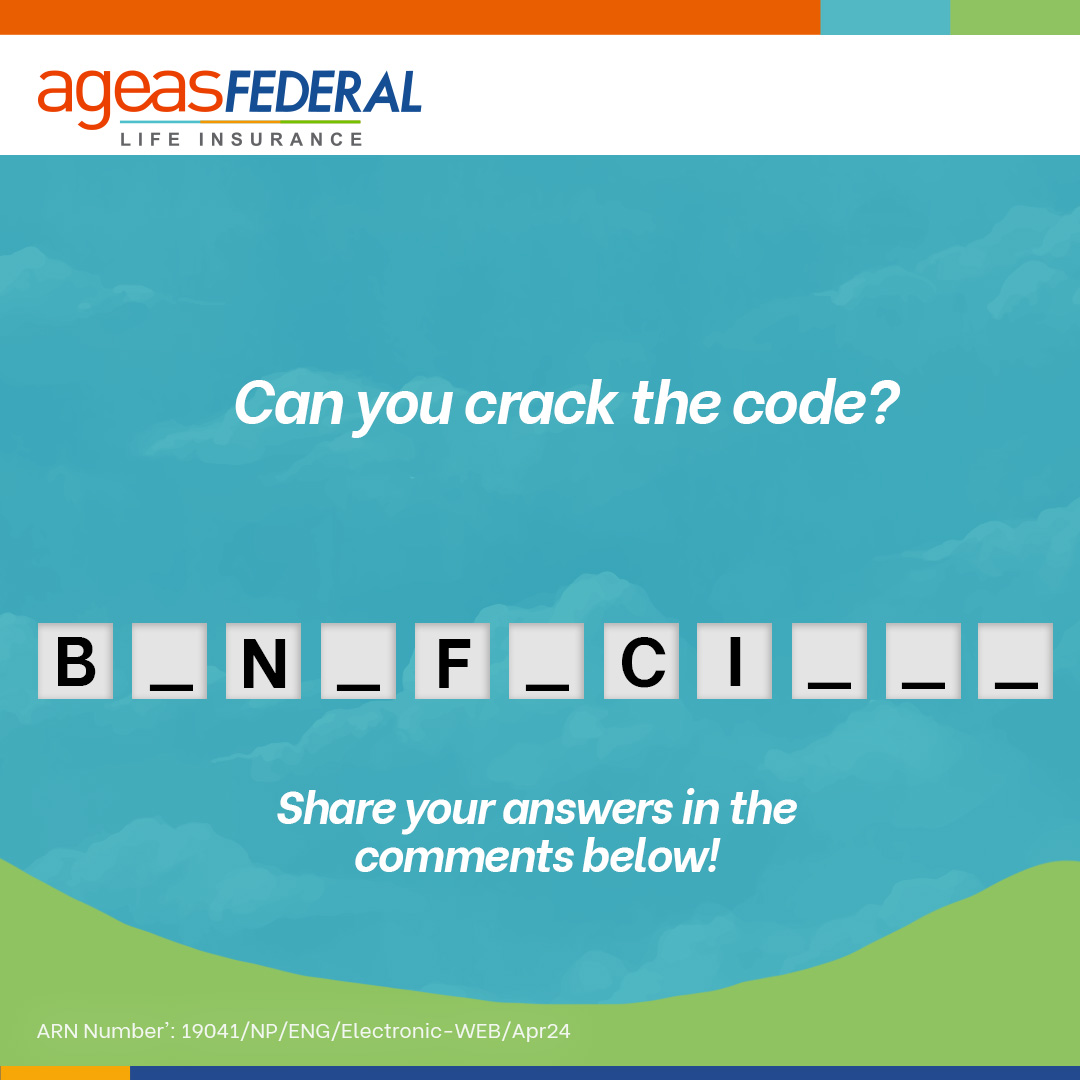 – Challenge accepted? Let's see how many of these insurance terms you can guess correctly. Share your answers in the comments below. Visit ageasfederal.com to know more.
#FutureFearless