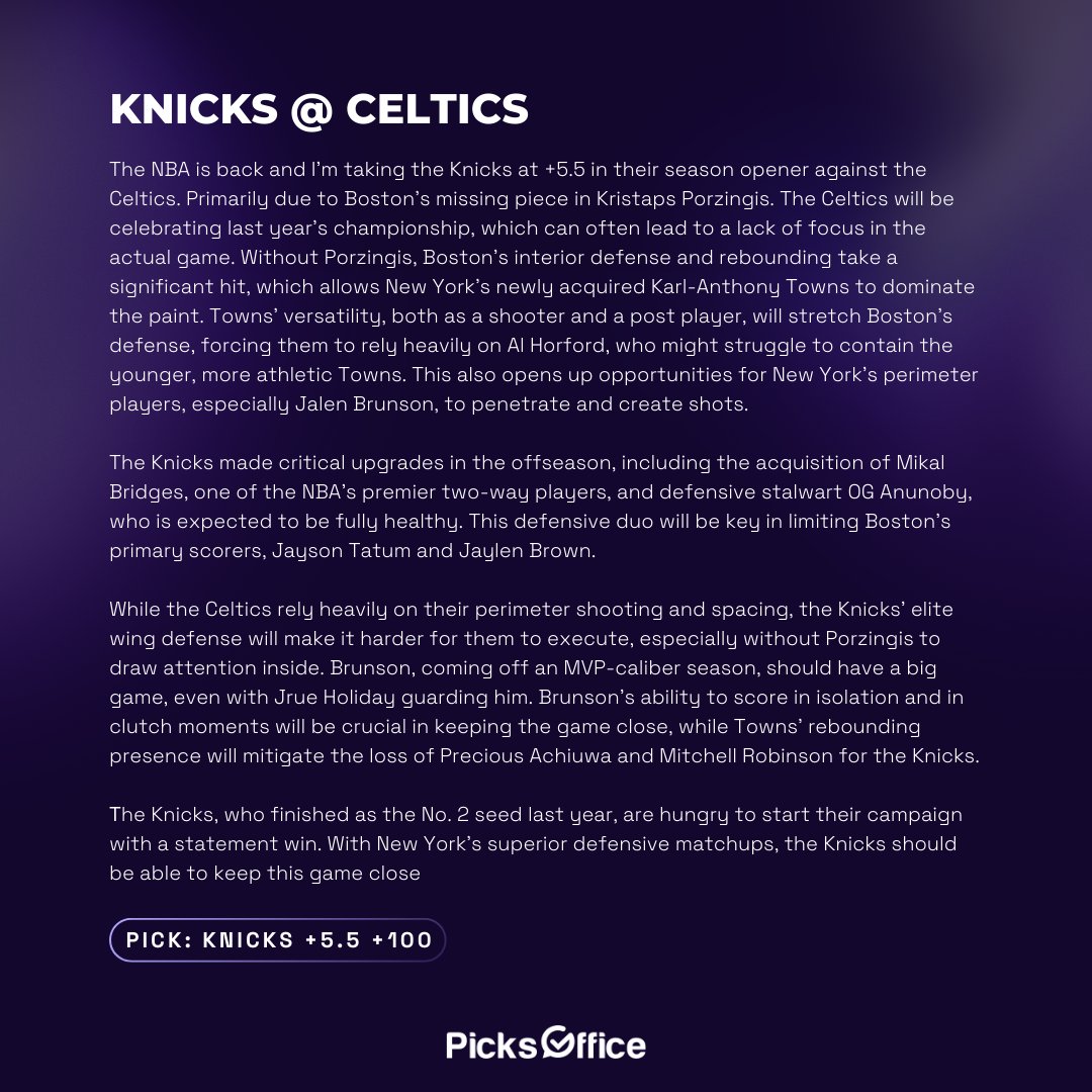 Picks Office tweet media