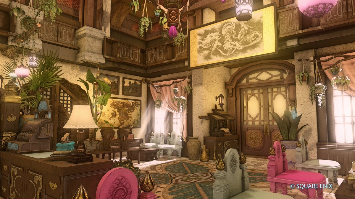 phrontomiqo's tweet photo. The Lotus House (蓮花樓) - S
Tonberry - Address Private
Peranakan-inspired teahouse made for a friend! I enjoyed working on a style I'm unfamiliar with and loved looking at references.
#FF14ハウジング #HousingEden #phrontodesign https://t.co/PhX1uPvBPi