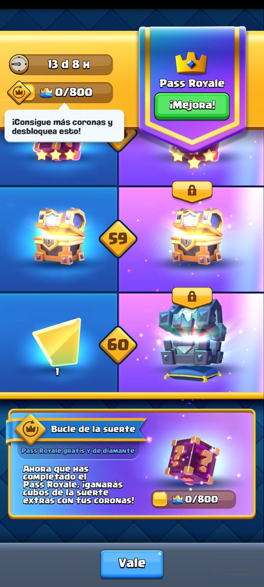 MMancia27's tweet photo. El bucle de la suerte ya me pide 800 coronas 🙃 hahaha y a ustedes como les va? #clashroyale https://t.co/hAqK9V77G5
