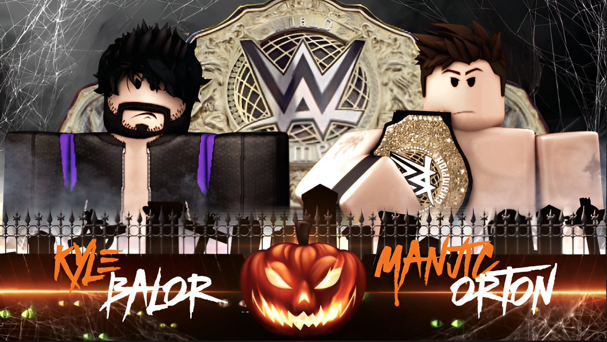 WWENGNetwork's tweet photo. NEXT MONDAY ON #HalloweenHavoc ๐
@manjic1x defends the World Heavyweight Championship against #KyleBalor
#RebornBenjamin takes on @BloxyStyles in his WWENG in-ring debut
๐บ5:30E on @Roblox https://t.co/XrTf2cV4dK