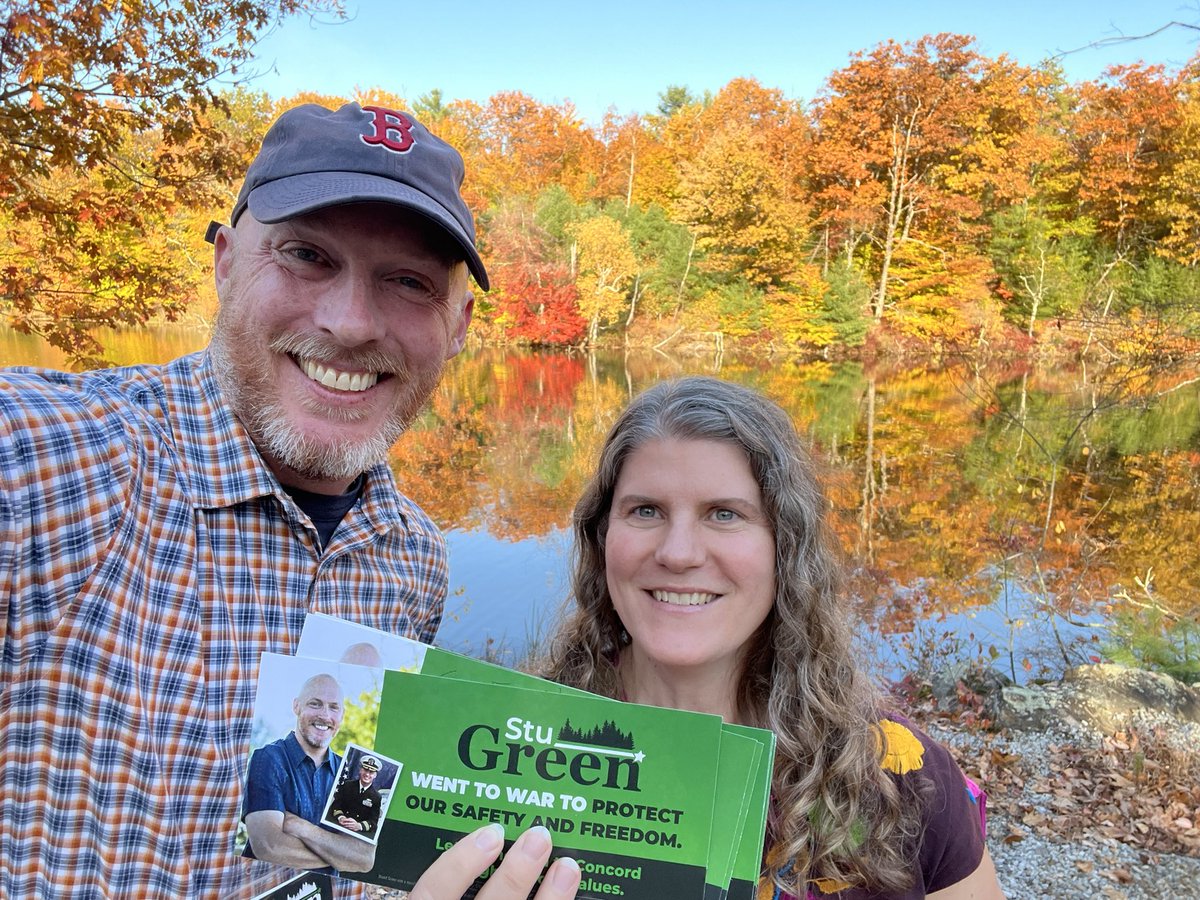 I moved to this district in 1985, but today while knocking we saw parts of Franklin I’d never seen before. Stunning. #NHpolitics