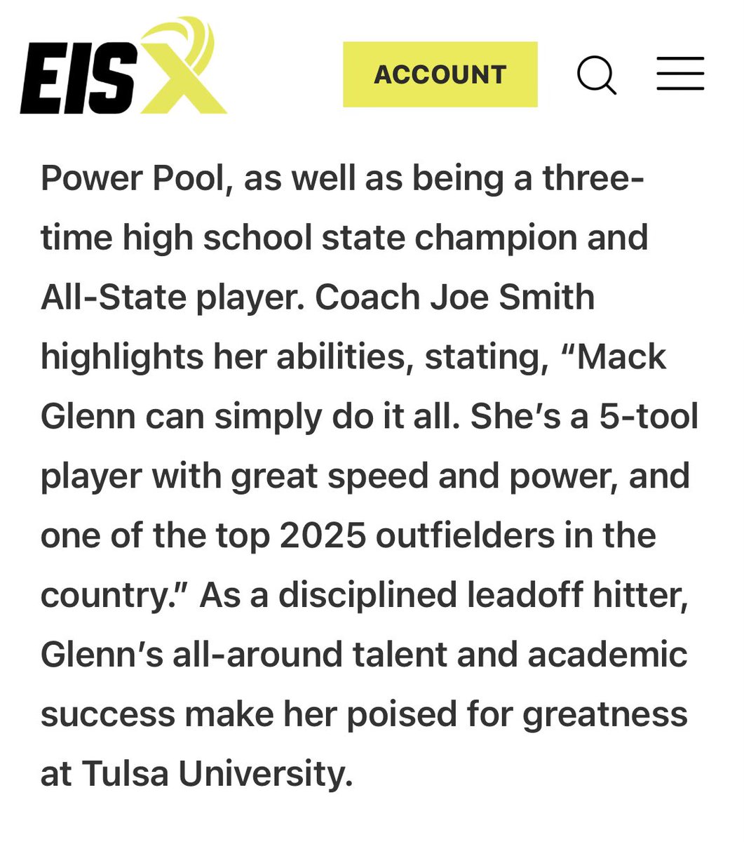 Mackenzy Glenn (@mackglenn2025) on Twitter photo Thanks so much <a href="/ExtraInningSB/">EXTRA INNING SOFTBALL</a>!!! Such a fun opportunity. Special thanks to <a href="/18uSmith/">Batbusters 18U National Smith</a> and <a href="/batbusterscoach/">Joe Smith</a> for everything! <a href="/TulsaSoftball/">Tulsa Softball</a> <a href="/LHSparkerSports/">Lutheran Athletics</a> Thanks so much <a href="/ExtraInningSB/">EXTRA INNING SOFTBALL</a>!!! Such a fun opportunity. Special thanks to <a href="/18uSmith/">Batbusters 18U National Smith</a> and <a href="/batbusterscoach/">Joe Smith</a> for everything! <a href="/TulsaSoftball/">Tulsa Softball</a> <a href="/LHSparkerSports/">Lutheran Athletics</a>