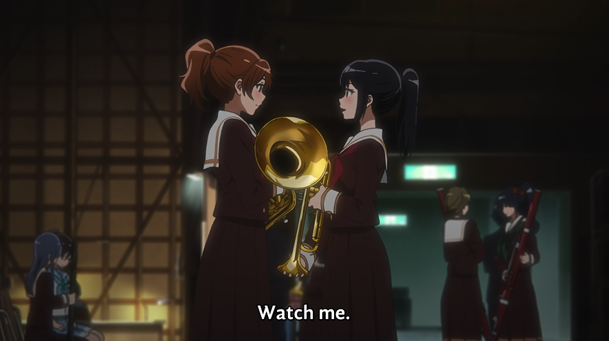 greatgrebe's tweet photo. they're just the best. reina weighing her relationship with kumiko as equal to her goal of standing out and being the best when previously she'd resigned herself to being lonely makes me 😭 https://t.co/rbpIi1CbDu