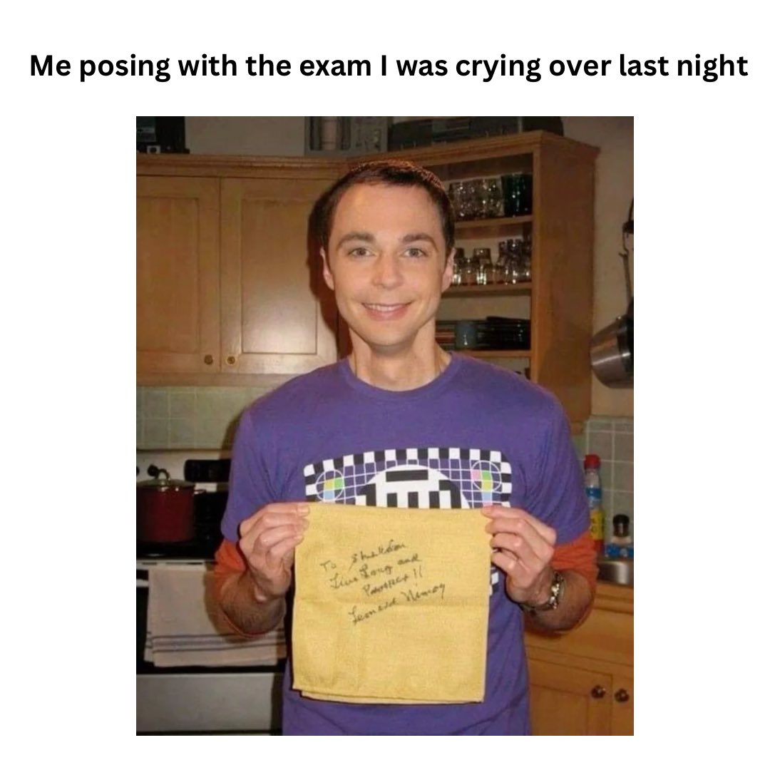 All the studying was worth it!