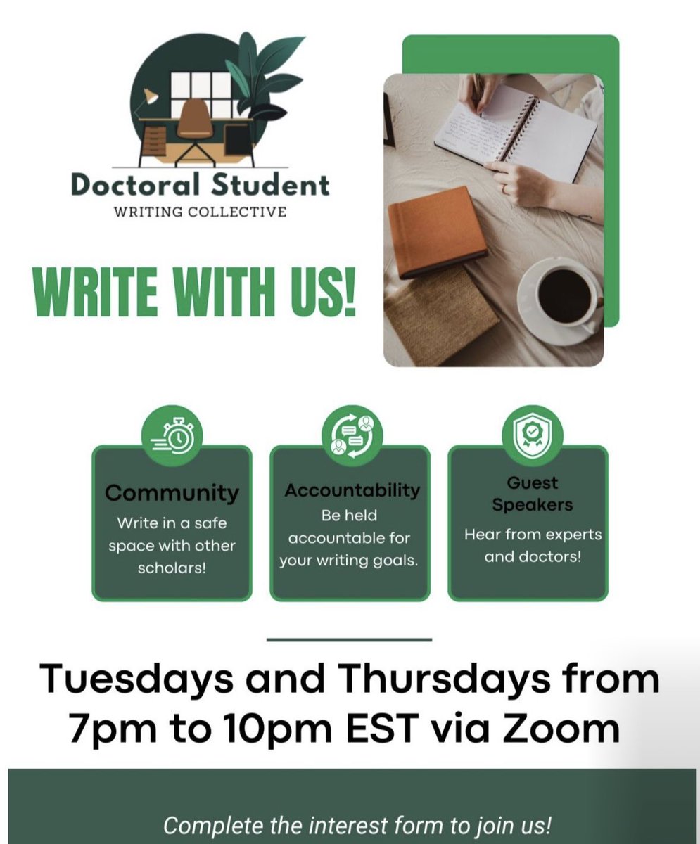 From scholars advancing to doctoral candidacy — to completing their dissertations — to beginning their first semester of their program, this space continues to be special. If you are interested in joining us, you can sign up below! #dswcollective 

lnkd.in/geB_u3ik