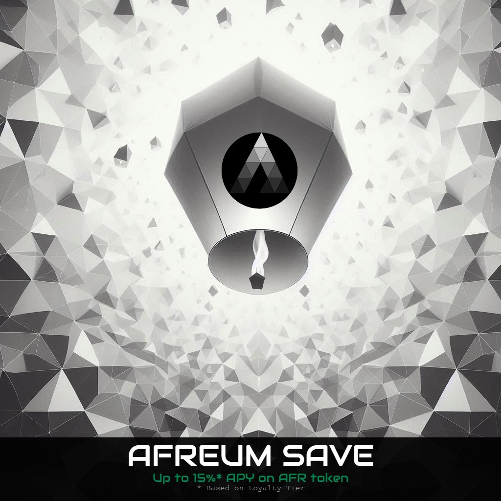 Earn up to 15% APY, calculated daily in real time, when you deposit AFR tokens into Afreum Save. Earn interest in AFR, and bonus interest in AFRX, our incentives and governance token. Withdraw any time after initial 24 hours. #Afreum #Save