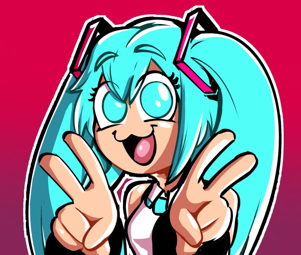 Did a Miku as part of a BSky request!