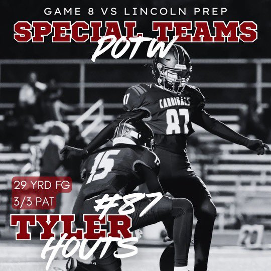 Got it done in week 8. 
Here are your offensive, defensive and special team players of the week!!!

 <a href="/jones_quadrick/">Quadrick Jones Jr.</a> 
<a href="/ZayreThomas8/">ZayreT_88</a> 
Tyler Houts