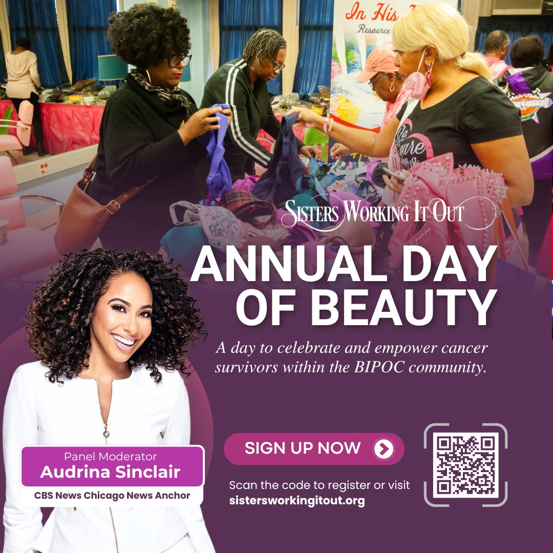 After breast cancer, many women face emotional struggles, especially in BIPOC communities. SWIO's Day of Beauty uplifts survivors through connection and support, reminding them they're never alone. 💖
Join us: bit.ly/SWIODayofBeauty
#SWIODayOfBeauty #CancerSurvivor #BIPOCHealth