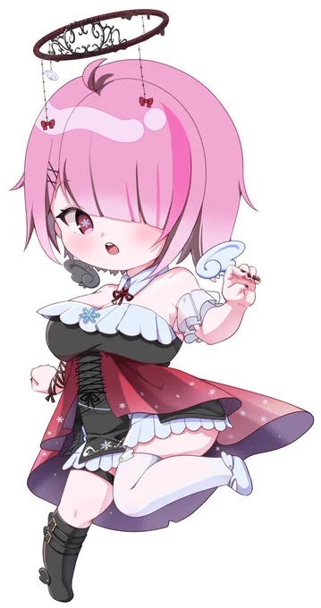 SDイラストプレゼント企画一人目せっつぇる様(#setsel_fallen)ご応募ありがとうございました!#せっつ絵る #無償企画 #RTしたVtuberさんを描く 