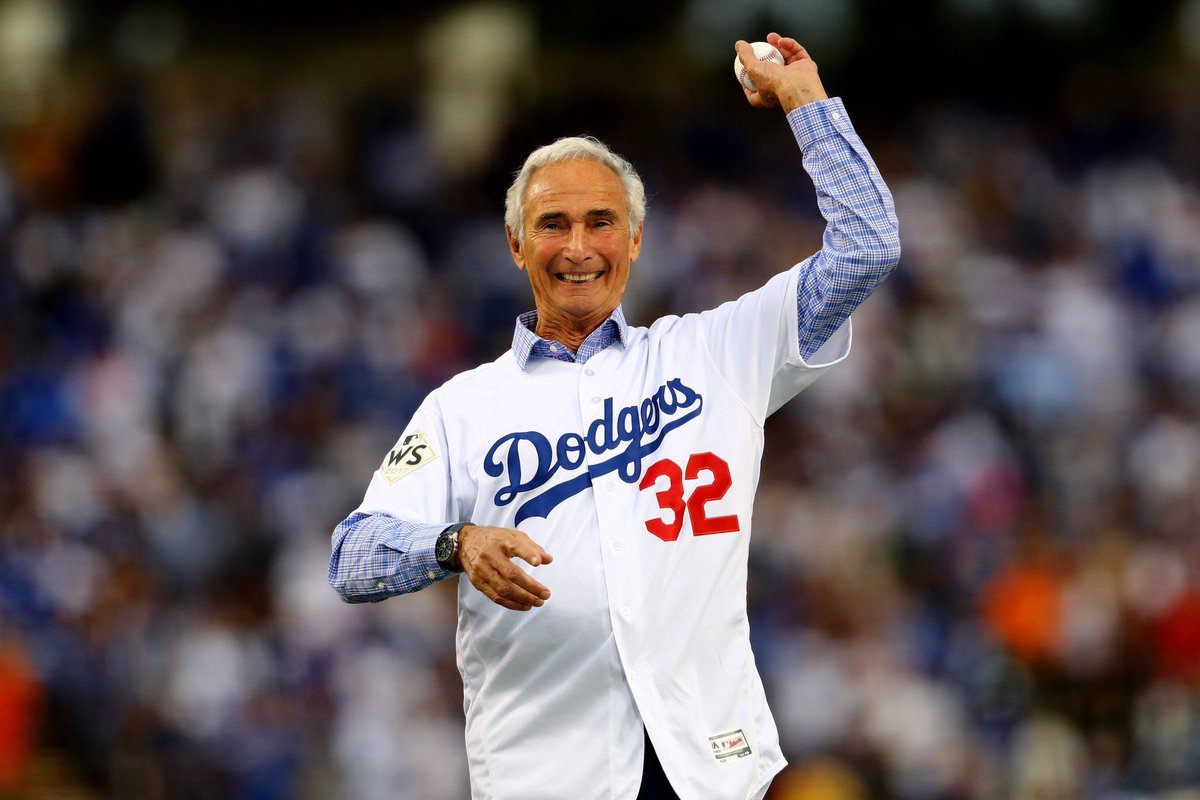 KenRob's tweet image. After having rested his arm for 58 years, Sandy Koufax will start Game 1 of the World Series for the Dodgers against the Yankees on Friday.