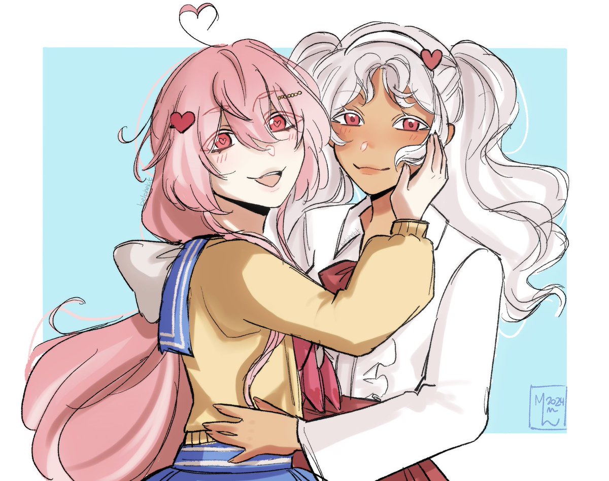 belphekit's tweet image. I wasn’t gonna post more art because of the AI stuff going on but yalls posts bring me joy so I figured I could send a little doodle your way! Congratulations on your marriage 😌 

@Yumeverses @yumesitehearts #yumetwt #yumeshiptwt #yumeship