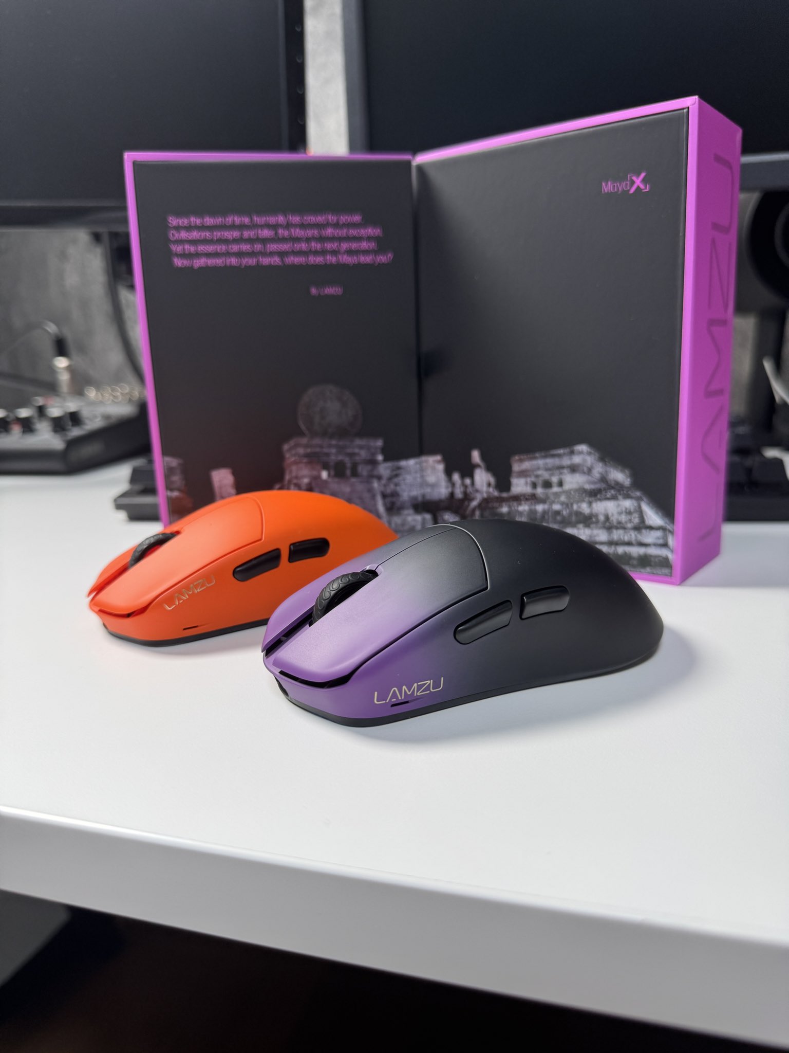 美品 LAMZU MAYA X Purple Shadow LAMZU MAYA X Gaming Mouse