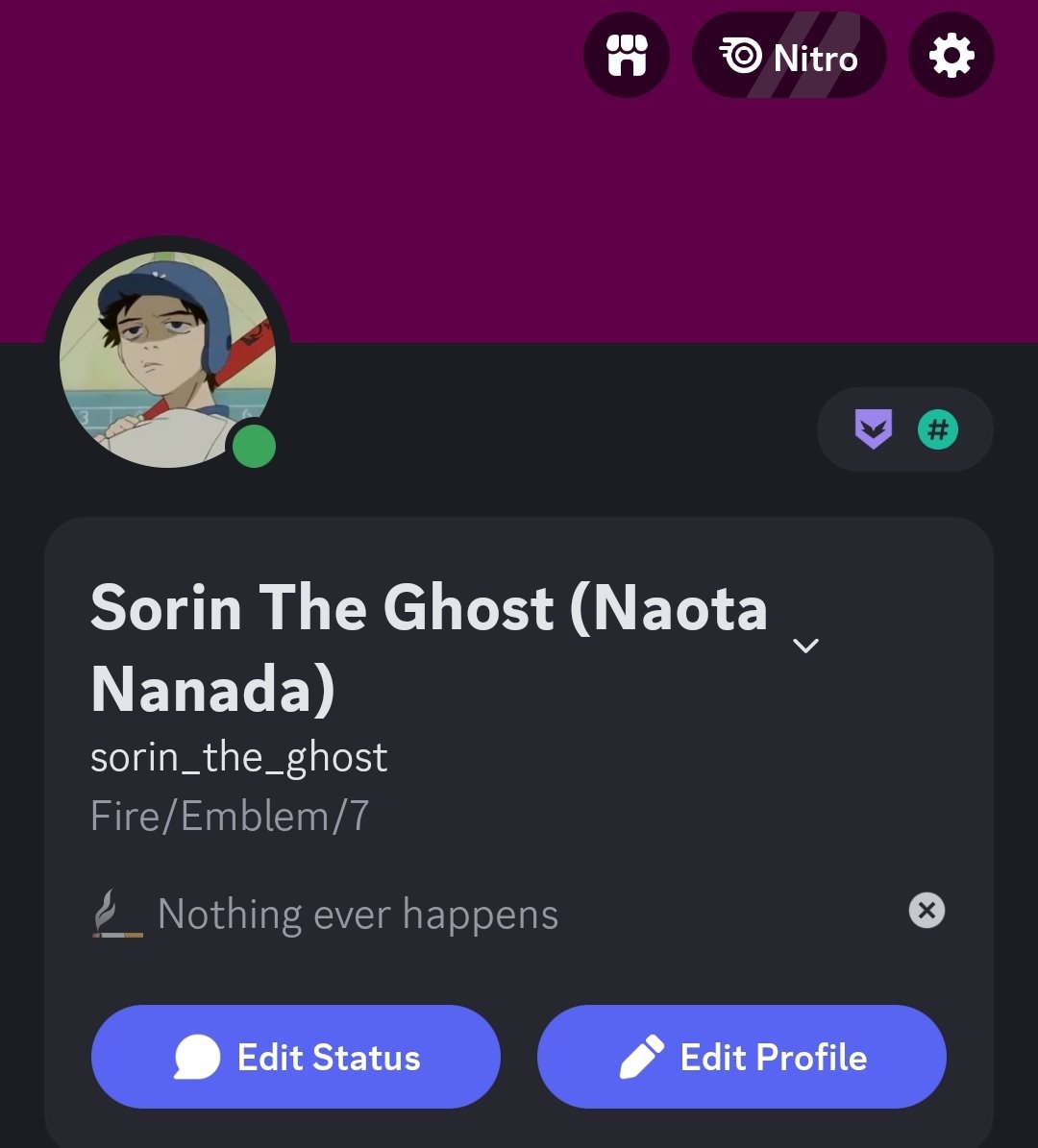 SorinDGhost's tweet image. Making a new pinned cuz I&apos;m bored
Add me on these two apps, but be warned
I&apos;ll be too scared to DM 99% of the time on discord, and I&apos;ll probably do nothing but repost fire emblem on the other