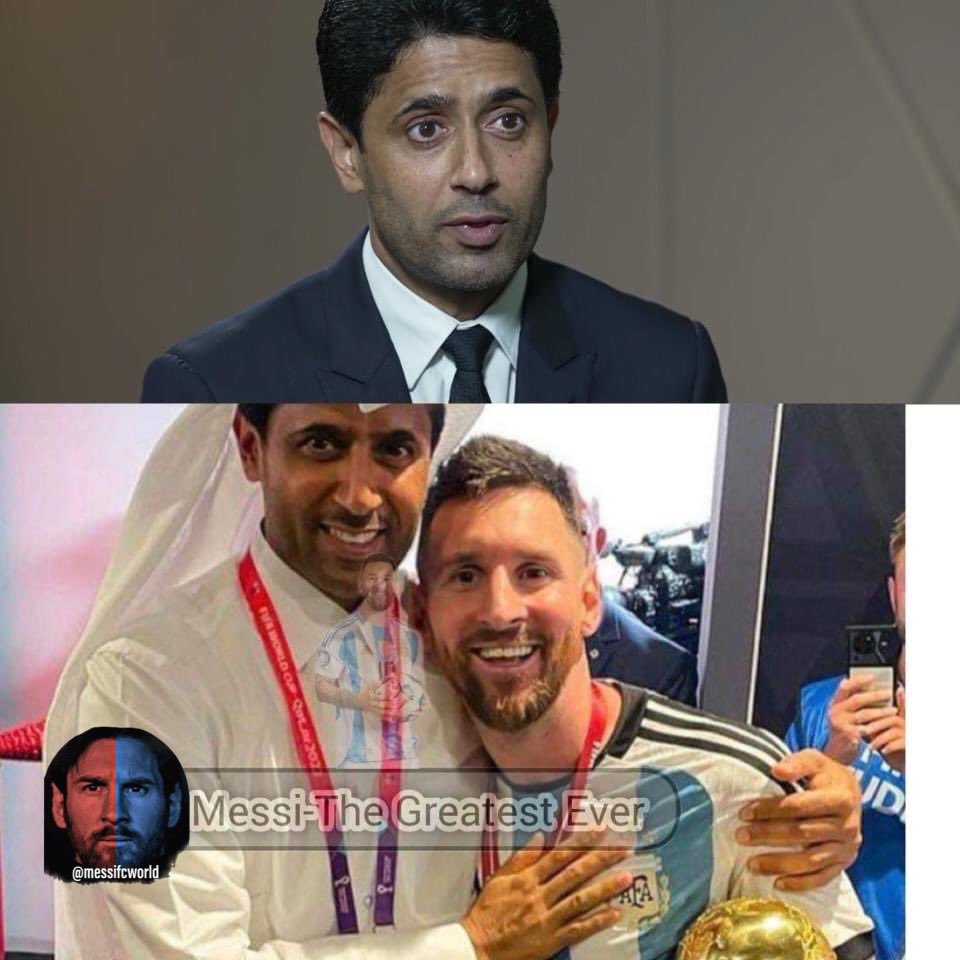 MessiFCWorld's tweet photo. Nasser el Khelaifi 🗣️: " When Messi came to Paris, I did not expect that we would make a huge amount of profits. We even closed the shirt store for two days because the demand was greater than the supply and the shirts ran out very quickly. Everyone wanted Messi’s shirt. Even our official website was down due to the large number of visitors.”

“Our pages grew very large in a short time, but this is normal for the best player in the world. What I liked most is that I have never seen Messi worry about money and he does not talk about money at all. He wants his comfort and the comfort of his children. I tried to renew with him for a large sum, but he told me that he would go and start a new adventure. It is an honor for me that I signed a contract with the best player in the history of football "🔥🐐👑