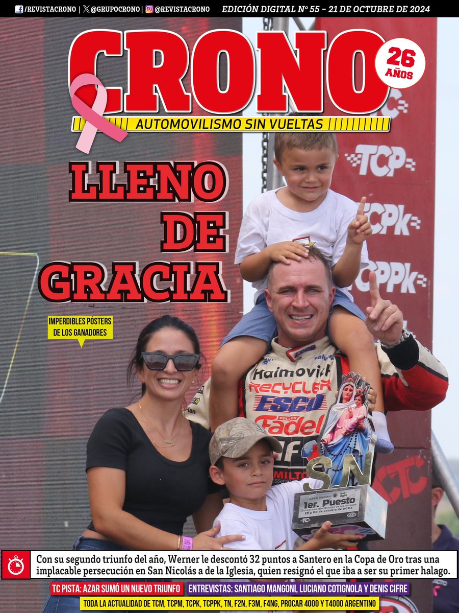 🤩 <a href="/MWernerOK/">Mariano Werner</a> está lleno de gracia: en el #TCenSanNicolas sumó su segundo triunfo del año y acorta distancias en la Copa de Oro con el #Mustang 🏆

⏩ Ya salió la nueva CRONO Digital y es imperdible 🙌🏼

Leela acá ⏩ issuu.com/revistacronotc…
