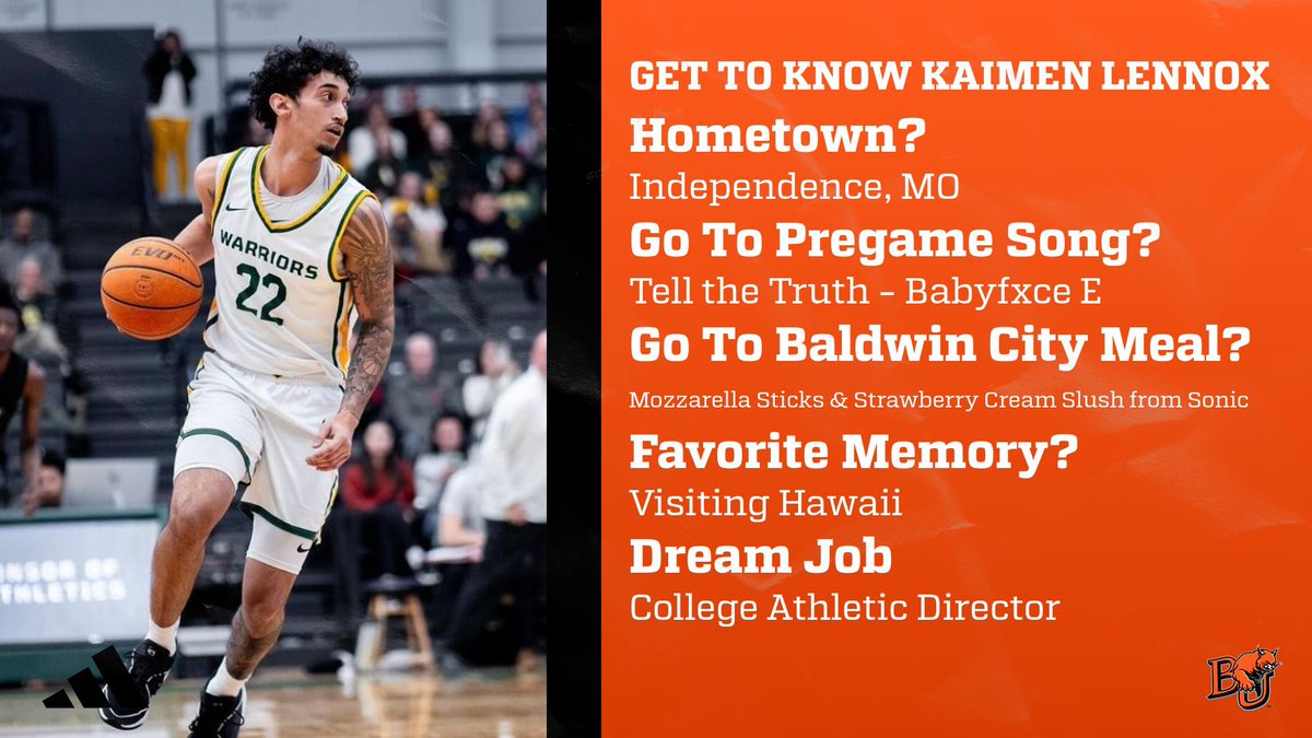In honor of opening tip-off in 6 days, we will be introducing the student-athletes in our program. Continuing with the seniors..

Welcome, Kaimen! #BUHoops
