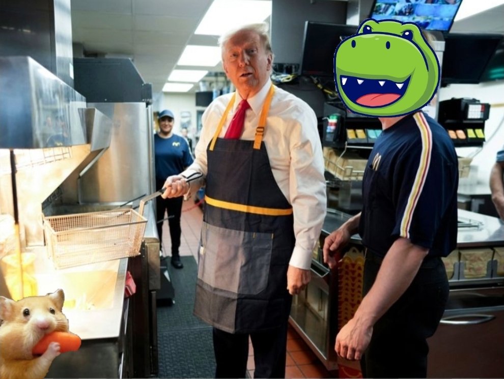 $DINO cooking with the real OG <a href="/realDonaldTrump/">Donald J. Trump</a>