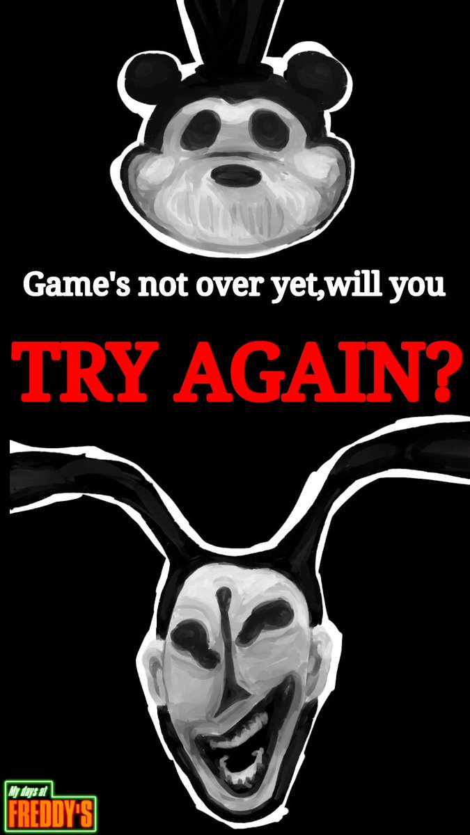 MDAFfangame's tweet photo. Would you whether do it all over and over again to get your "good ending"? Or would you give up and end with a horrendous faith?
#FNaF #MDaF #fangame https://t.co/pmjQhXilti