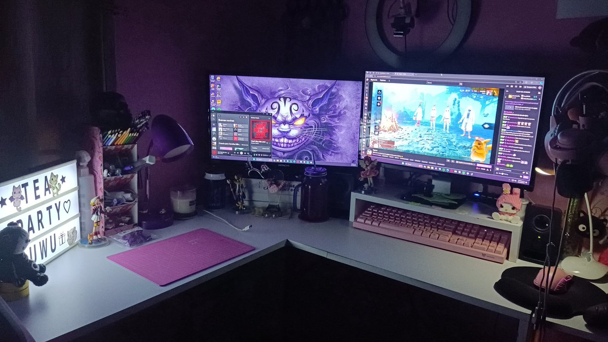Ustedes no miden lo feliz que me hace tener mi espacio así, ha tomado tiempo, pero me siento realmente en mi lugar feliz cada que me siento a trabajar, jugar o hacer streams 🥰