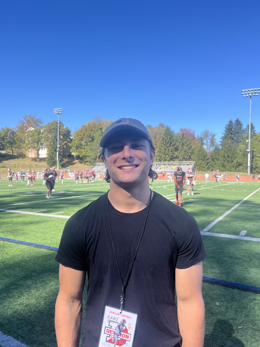 downing_h55's tweet photo. Had a great visit to Denison University. Big thank you to @coachhatem @CoachKJarrett @solis_will for everything. It was also great to meet another recruit @pheneghan07  Thanks @DUFootball   @GBStitanFB https://t.co/9QVBme6o9y
