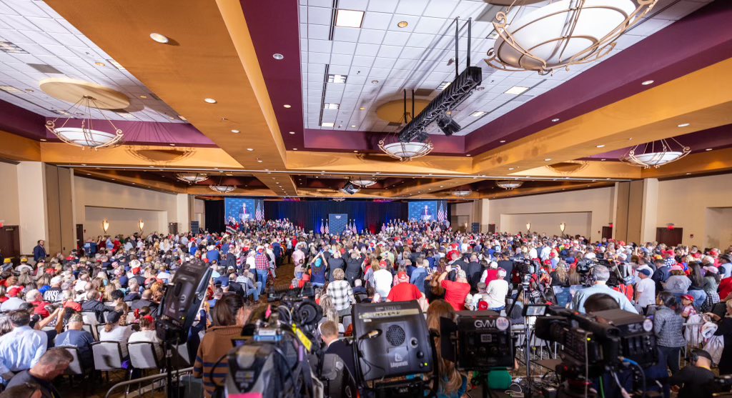 Franklin_Graham's tweet photo. I was asked to speak in Concord, North Carolina, tonight and lead in prayer at an event with President Donald J. Trump, Dr. Ben Carson, and other faith leaders. I told the crowd that rallies and positive polls won’t win this election—only God can do that. God is the only hope for Donald Trump and He is the only hope for our nation. Would you take a moment tonight and do what we did inside the convention center—PRAY! Join me in praying for President Trump, for this nation, and for this election?

“Some trust in chariots and some in horses, but we trust in the name of the Lord our God” (Psalm 20:7).

@realDonaldTrump @RealBenCarson