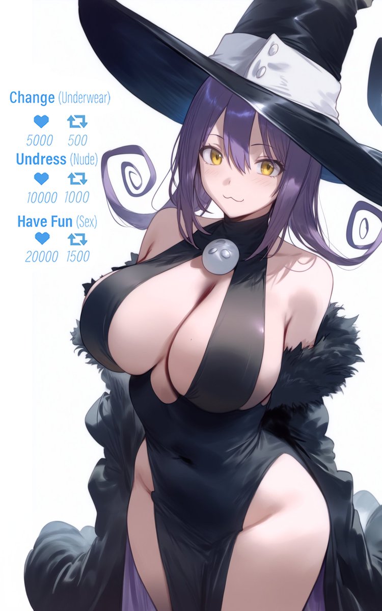 SetsuManga2's tweet image. Blair (Soul Eater) - Undressing Challenge 🪄
