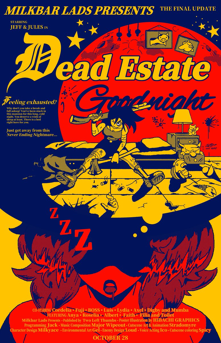 Stay on your toes, there's less than a week left until #DeadEstate's final update releases!
Artwork by <a href="/HibachiX1/">Hibachi🆖</a>, follow him NOW!!