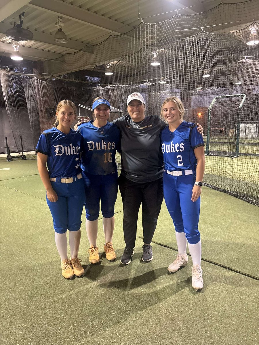 KJ Spann (@kjspann15) on Twitter photo Another great Monday night clinic with <a href="/FSU_Softball/">Florida State Softball 🥎</a>! Can’t wait to be back next week! <a href="/Coach_Alameda/">Lonni Alameda</a> <a href="/TCam_FSUSB/">Troy Cameron</a> <a href="/FSU_CoachWilson/">Travis Wilson</a> Another great Monday night clinic with <a href="/FSU_Softball/">Florida State Softball 🥎</a>! Can’t wait to be back next week! <a href="/Coach_Alameda/">Lonni Alameda</a> <a href="/TCam_FSUSB/">Troy Cameron</a> <a href="/FSU_CoachWilson/">Travis Wilson</a>