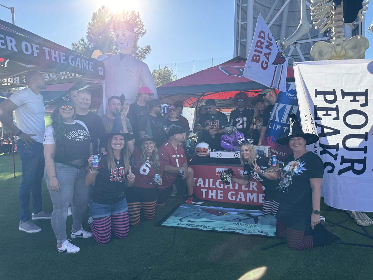 We won “Tailgate of the game.”  🎃 💀 #BirdGang  #azcardinals