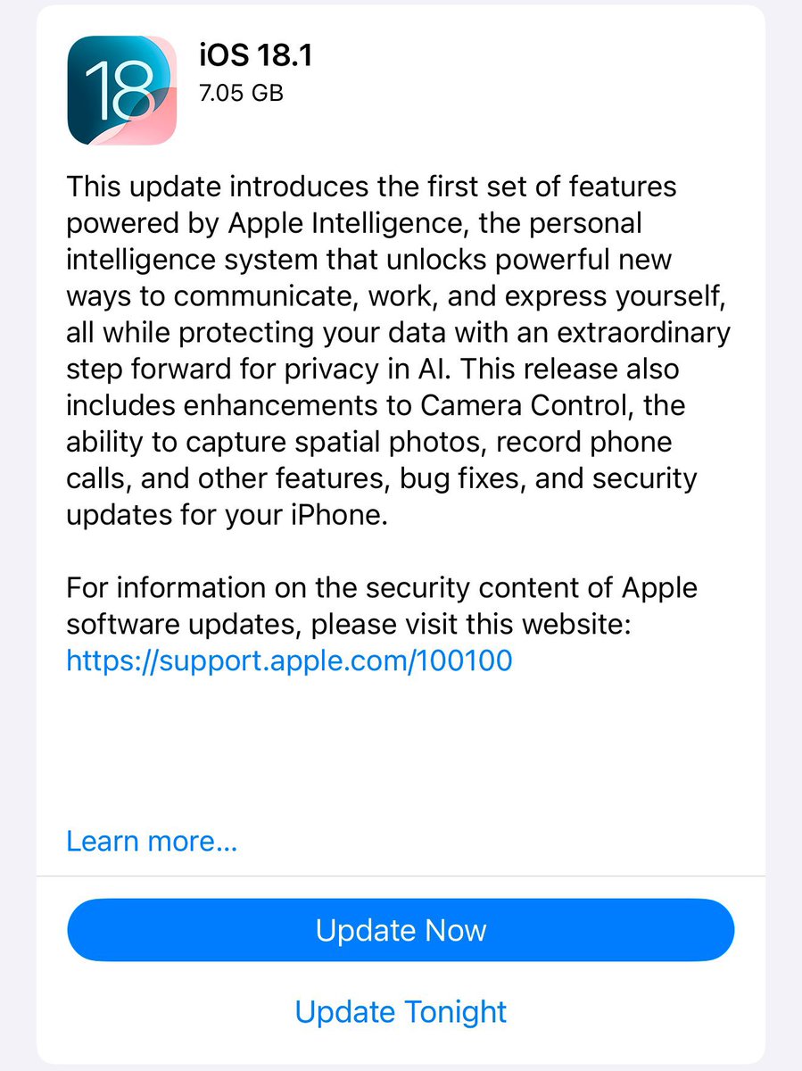 GurujithR's tweet image. iOS 18.1 RC is now available!

#ios18_1 #apple