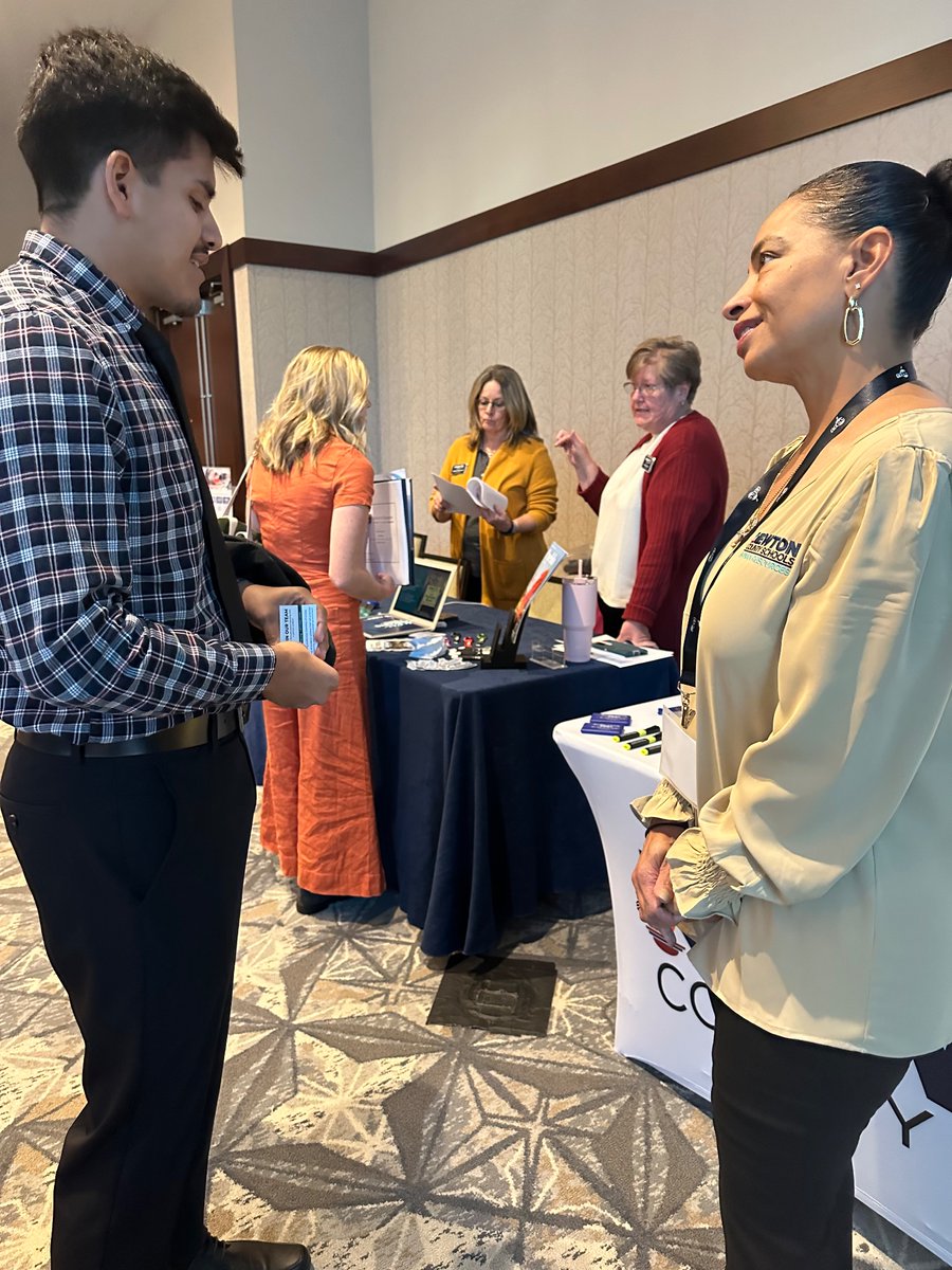 Grateful to represent <a href="/NCSSHRDept/">NCS HRDept</a> <a href="/AAEEorg/">AAEE Employment in Education</a>  Career Fair! I met some great teacher candidates! #TeachNewton