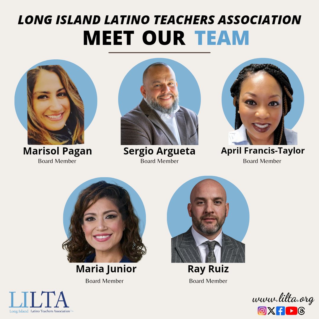 MEET OUR BOARD! 

LILTA is a nonprofit organization comprised of committed educators and supporters of education, who advocate for high quality education in order to increase graduation rates and higher education enrollment and completion.