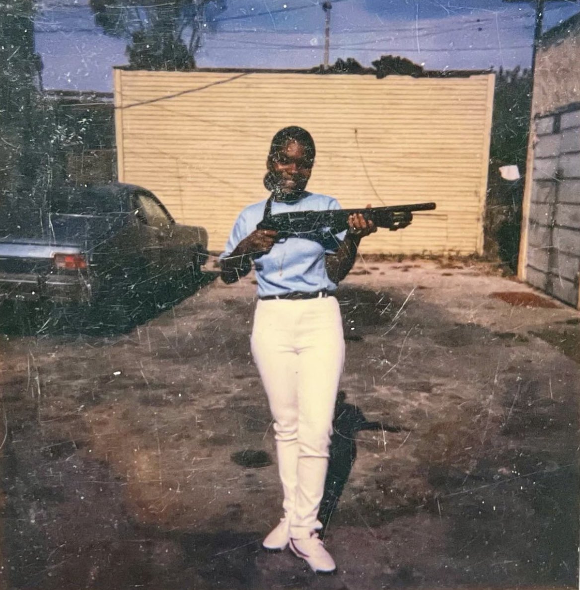 Boom Boom.” South Central, Los Angeles, 1987. Boom Boom isn't alive  anymore, but this picture is one of the few that captured active women gang  members in South LA. Some women who, image size:1168x1188