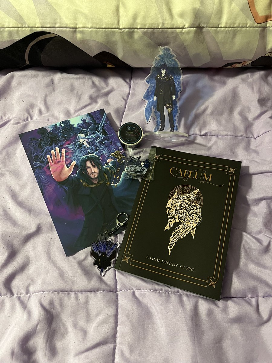 I got my bundle order from <a href="/ffxvcaelum/">Caelum: A FFXV Fanzine</a> today! The art is so beautiful! I’m looking forward to reading what the writers made. Thank you so much! Walk tall, ya’ll! 😊💜