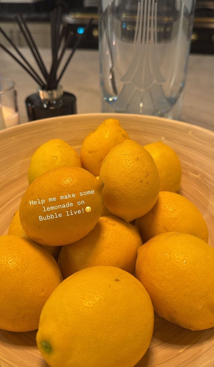 #LISA’s IG story 🍋