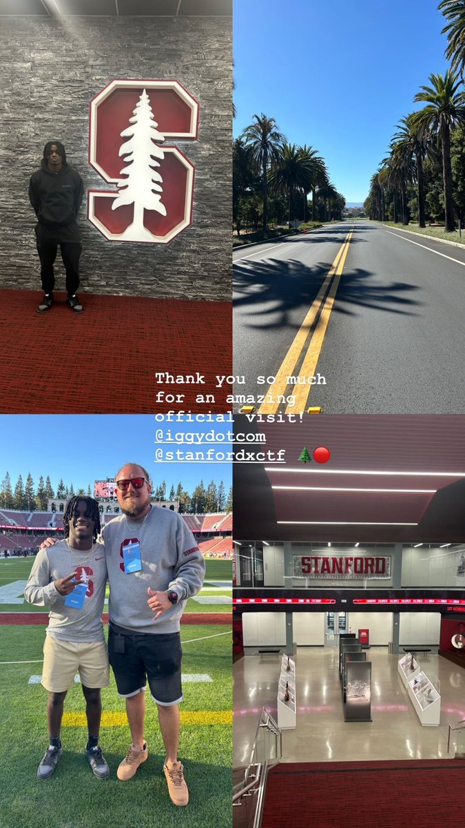 justin_woulard's tweet photo. Thanks for an amazing official visit I enjoyed being on campus! @StanfordXCTF @iggydotcom https://t.co/hbkHxcbHHi