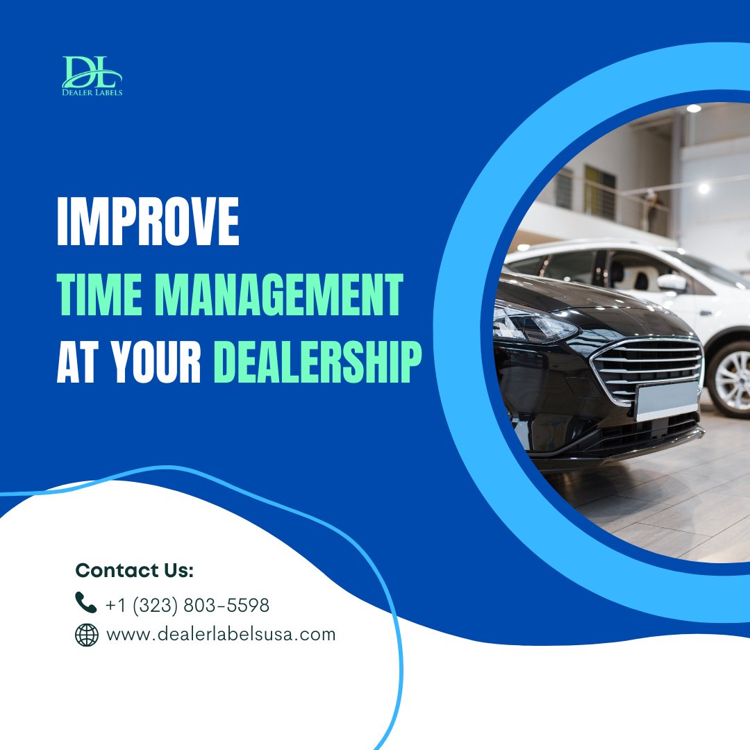 DealerLabels's tweet image. Time is money! Implement strategies like scheduled breaks, task delegation, and automated processes to help your dealership run smoothly and efficiently.
#AutoDealerships #BuyersGuides #dealershiptools #dealerlabels #paperlessdealership #carsofusa #automotiveIndustry