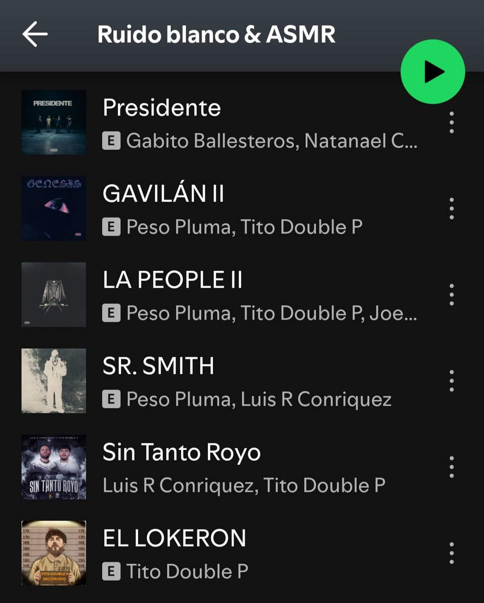 Playlist actualizada ✨