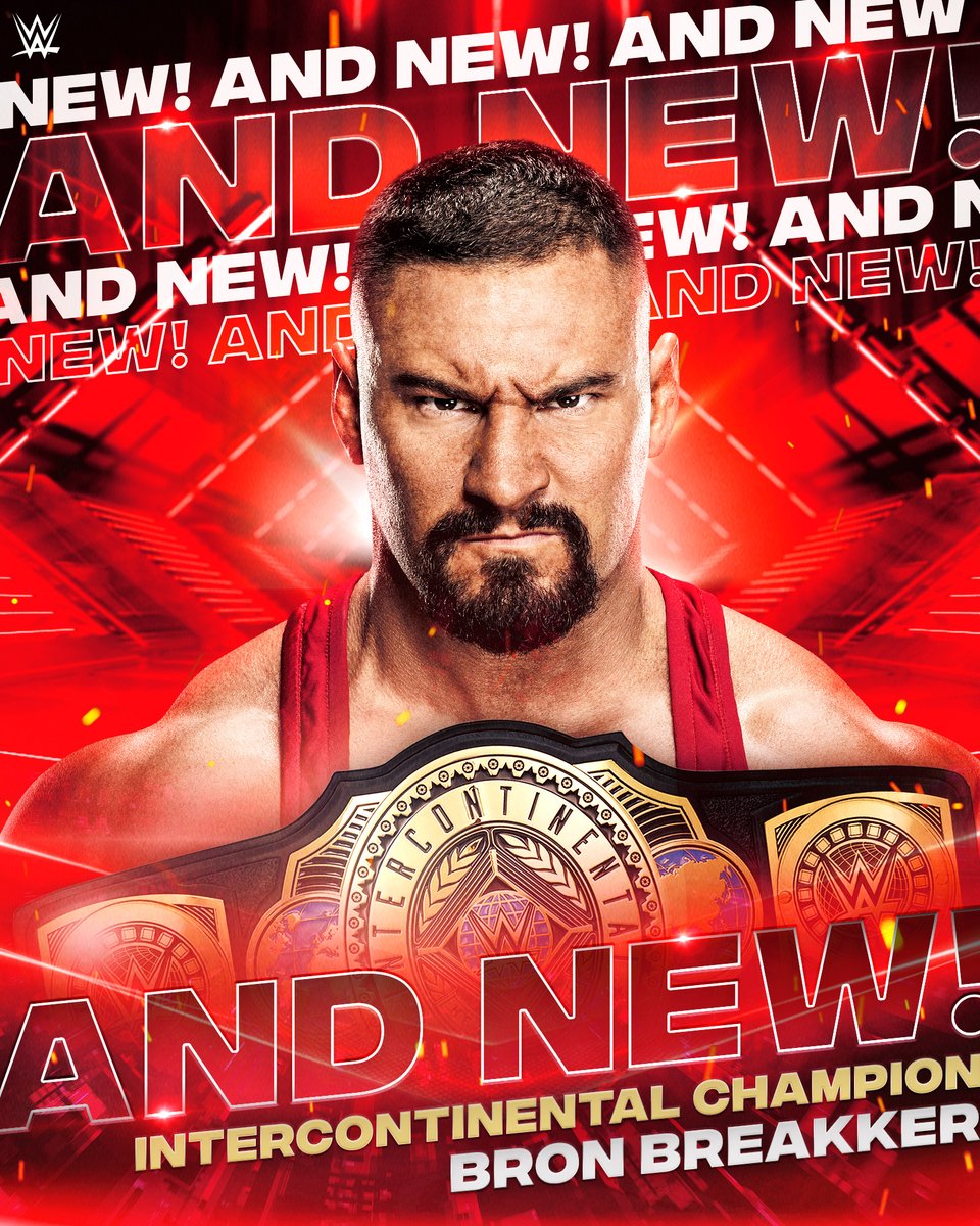 WWE's tweet photo. 2-time Inter-BRON-tinental Champion!

#AndNew https://t.co/67rnFQw4u3