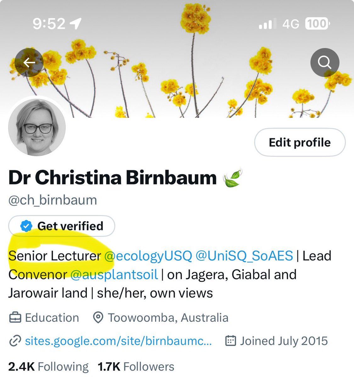 Christina Birnbaum PhD🍃 (@ch_birnbaum) on Twitter photo It’s not official unless it’s social media official, right?!
Happy to report that I’ve been promoted to Senior Lecturer <a href="/unisqaus/">University of Southern Queensland</a> 🥳
Thank you to all the wonderful colleagues, students, mentors and supporters - couldn’t have achieved this without you 💚💚💚 It’s not official unless it’s social media official, right?!
Happy to report that I’ve been promoted to Senior Lecturer <a href="/unisqaus/">University of Southern Queensland</a> 🥳
Thank you to all the wonderful colleagues, students, mentors and supporters - couldn’t have achieved this without you 💚💚💚