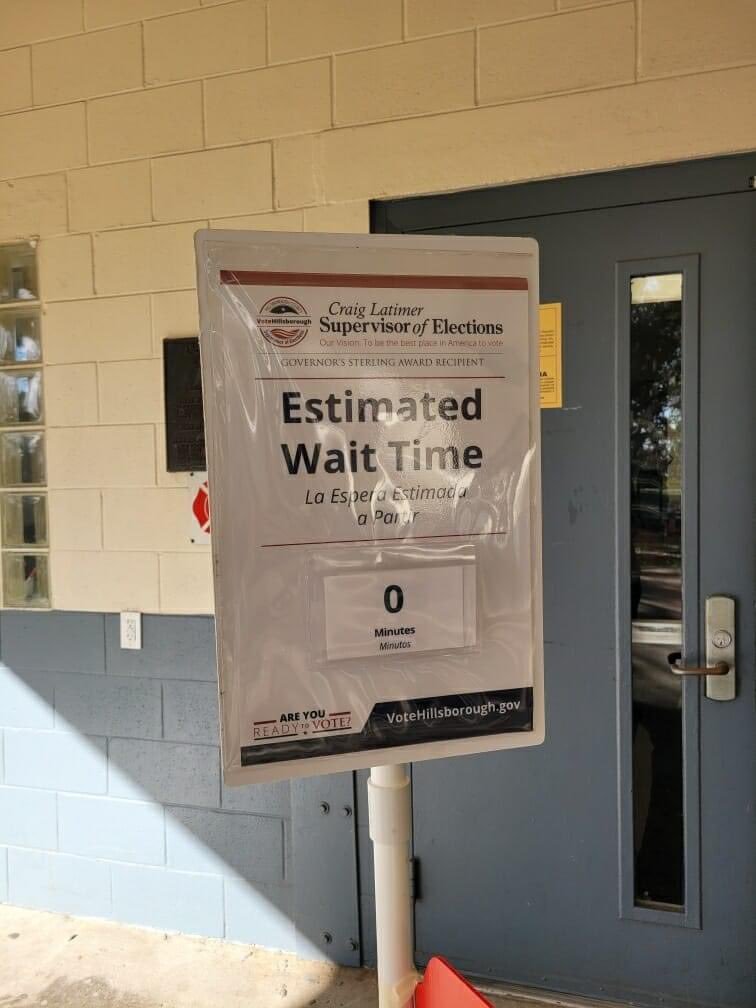 FS 102.031 prohibits campaign material &amp; electioneering in a 150 ft zone. The <a href="/HillsboroughFL/">Hillsborough County</a> Supervisor of Elections has chosen to violate this law! <a href="/WFLA/">WFLA NEWS</a> <a href="/FOX13News/">FOX 13 Tampa Bay</a> <a href="/TBTimes_Tampa/">TBTimes - Tampa</a>